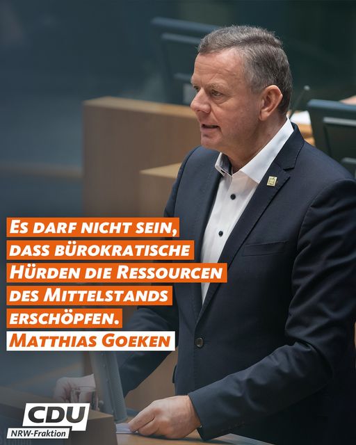 Der Mittelstand bildet das Rückgrat unserer Wirtschaft in Nordrhein-Westfalen. ...