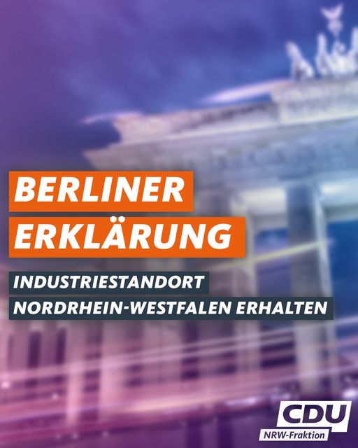 Eine starke Wirtschaft ist Voraussetzung für Wohlstand und sichere Arbeitsplätz...