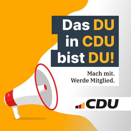 Es gibt viele Gründe, sich in der CDU zu engagieren! 

Hier sind schon mal 5 dav...