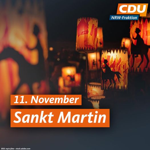 Heute ist Sankt Martin. Der Tag ist dem Heiligen Martin von Tours gewidmet, ein...