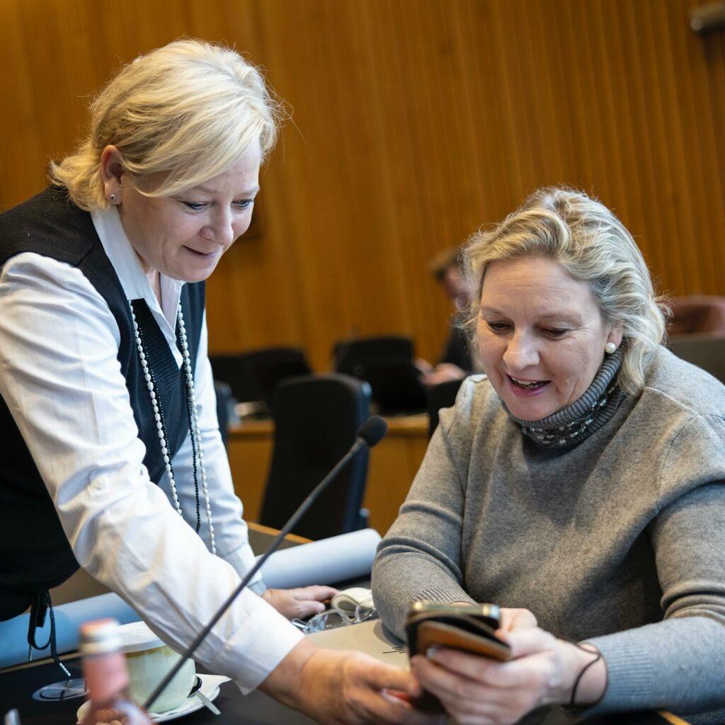 In der Fraktionssitzung vor der Plenarwoche gibt es viel zu besprechen - besond...
