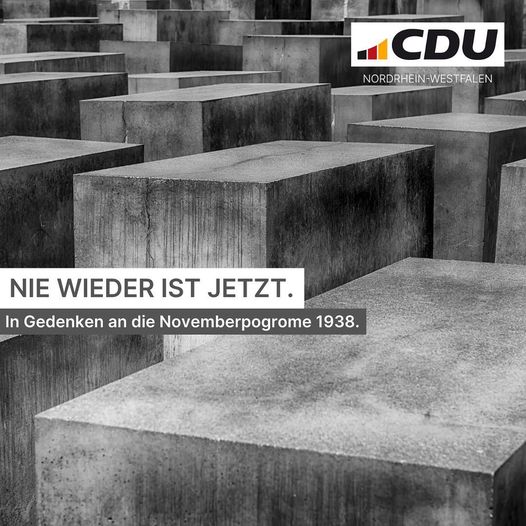 Nie wieder ist jetzt!   Wir gedenken allen Jüdinnen und Juden, die unter der Ge...