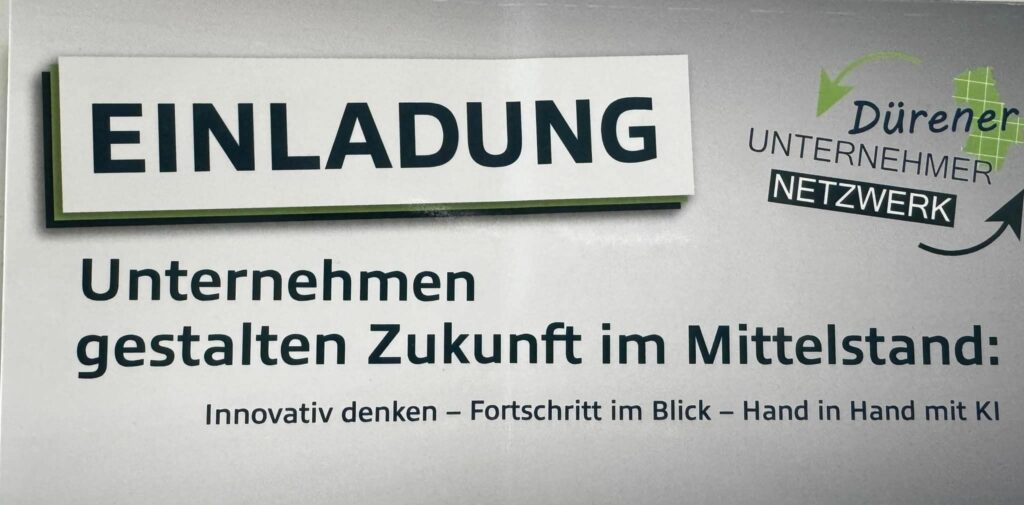 Neujahrsempfang 2024 des Dürener Unternehmernetzwerkes.

Gestern Abend waren wir...