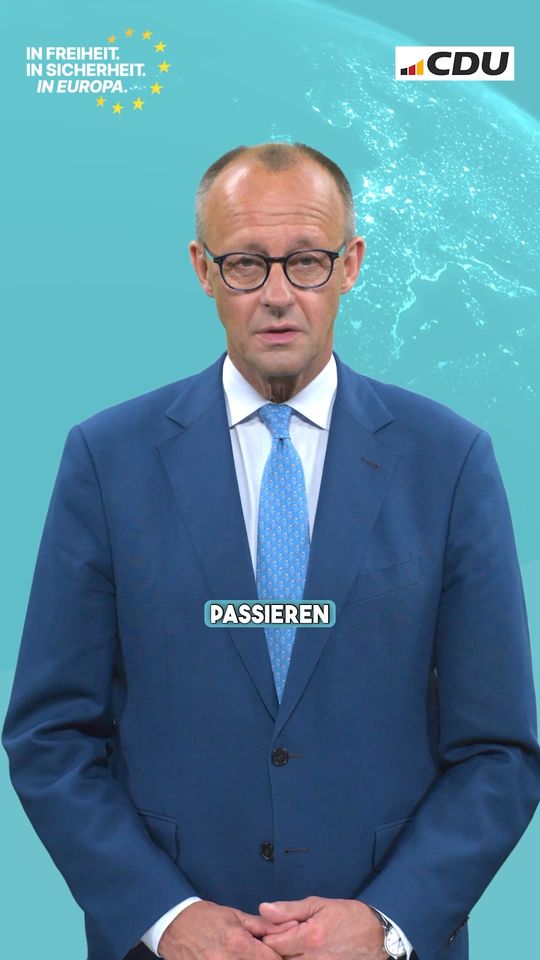 „Gehen Sie am 09. Juni zur Europawahl. Für ein geeintes Europa, in dem wir seit ...