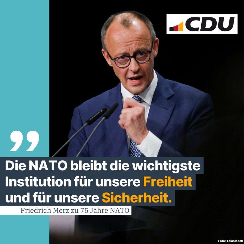 "75 Jahre NATO - das sind 75 Jahre Freiheit und Frieden im westlichen Teil Europ...