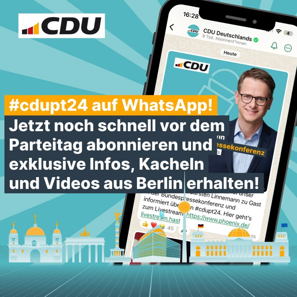 Bald gehts los! Der CDU-Parteitag steht vor der Tür und Sie wollen wirklich nic...