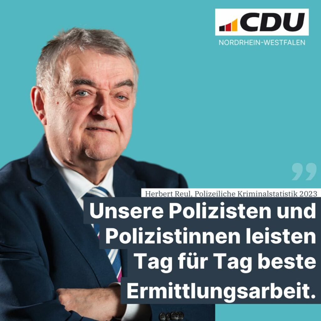 Heute hat unser #Innenminister Herbert Reul die #Polizeiliche #Kriminalstatistik...