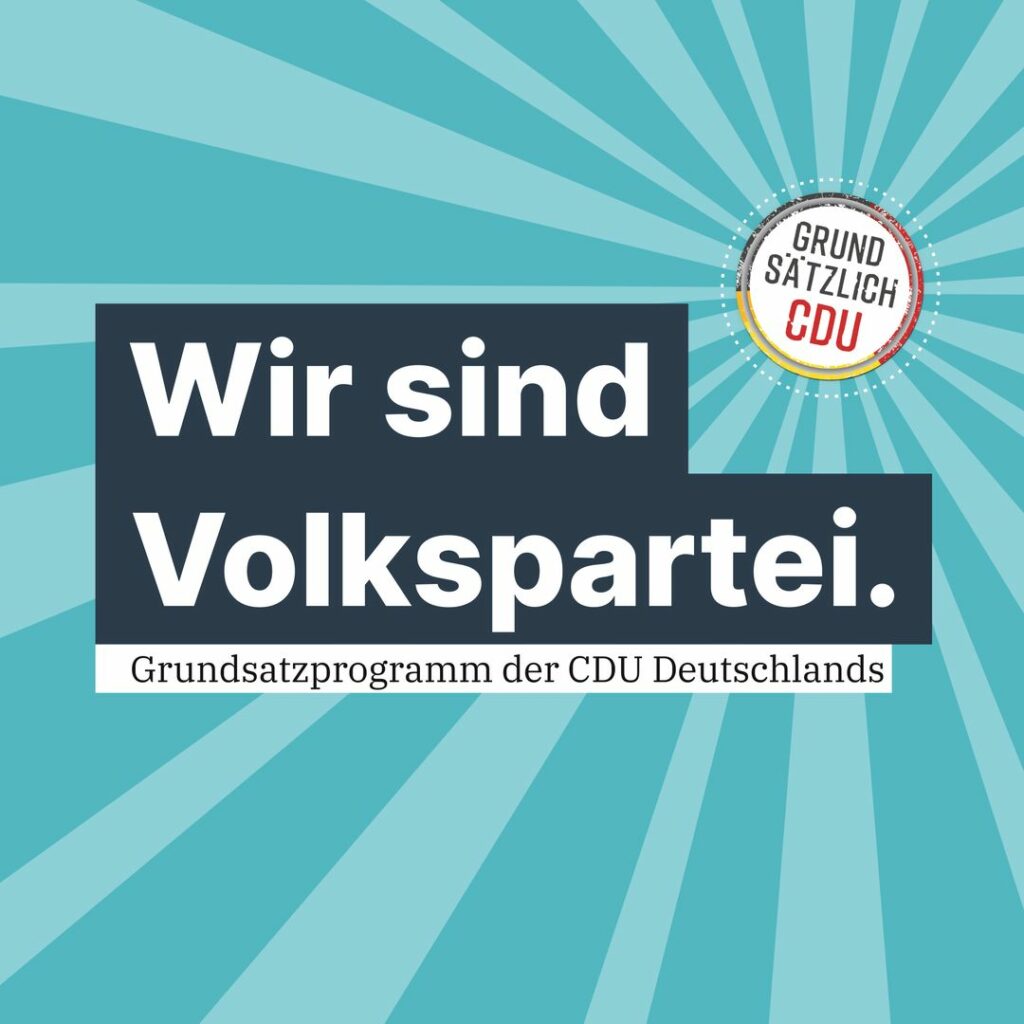 #grundsätzlichCDU: Wir glauben an unser Land und die Kraft seiner Menschen. Wir ...