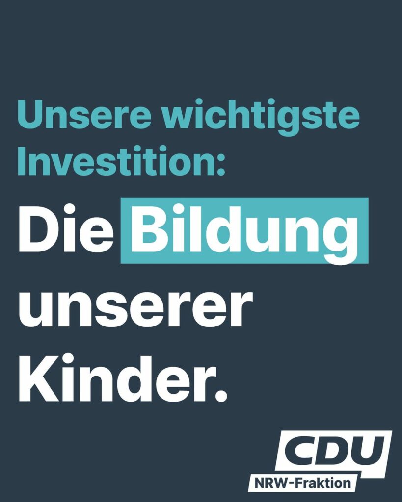 Rekordwert: 42 Milliarden Euro für die Bildung unserer Kinder.
Im Haushaltsentwu...