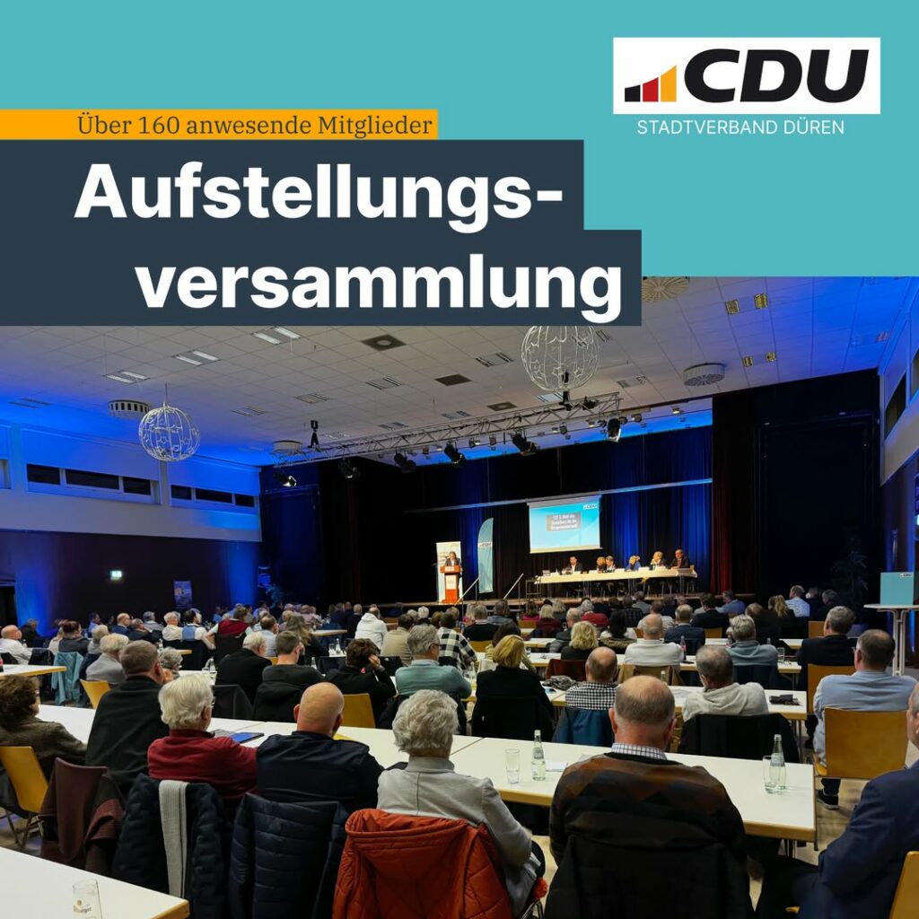 Die Festhalle Birkesdorf ist gut gefüllt bei unserer Aufstellungsversammlung! Mi...