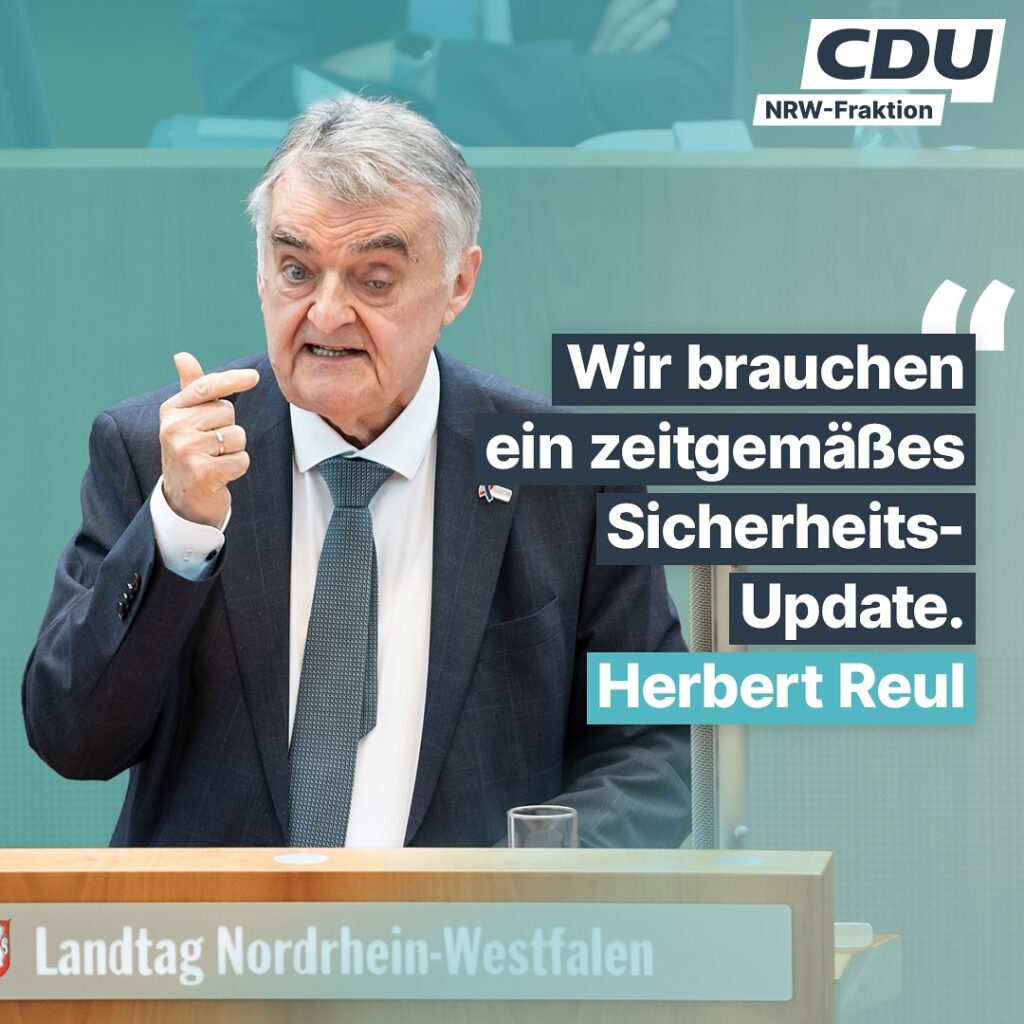 Terrorismus bekämpfen: Wir brauchen ein Sicherheits-Update! Dafür wird Nordrhein...