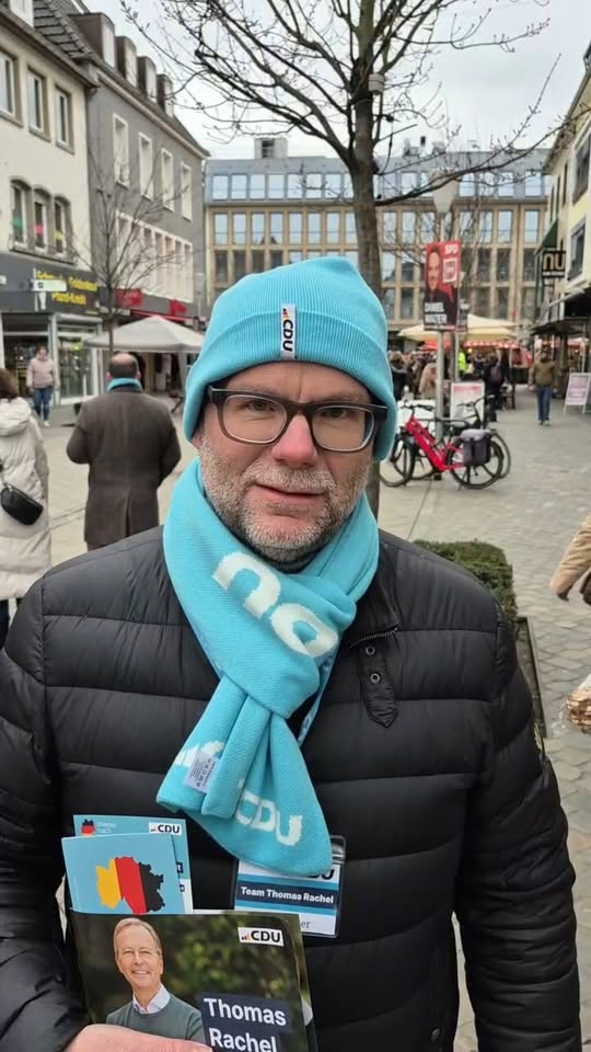 Am 23.02.2025 gilt es: Beide Stimmen für Thomas Rachel und die CDU bei der Bunde...