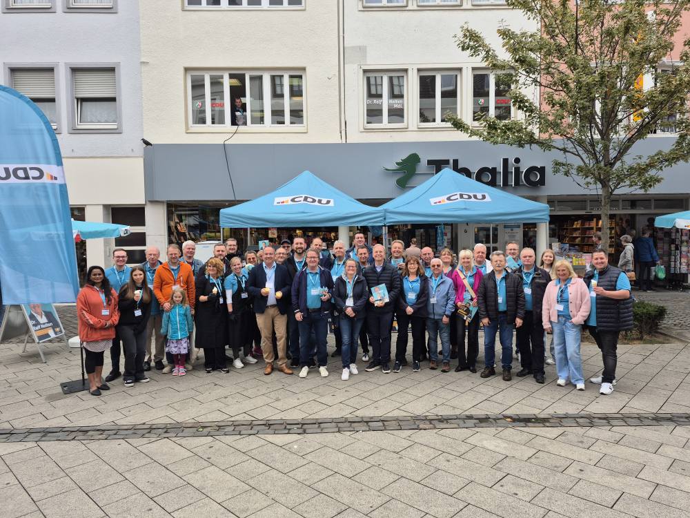 Auftakt der CanvassingStände zur Kommunalwahl am 14. September mit unserem Bürge...