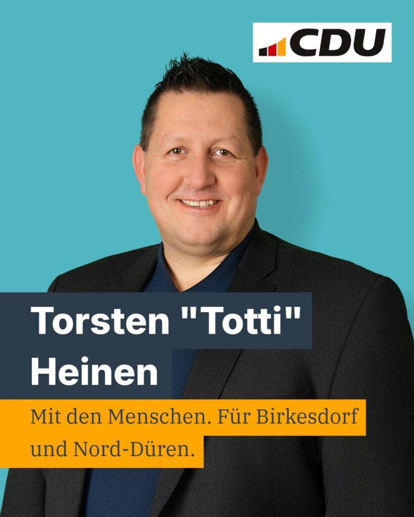 Fragenhagel zur Kommunalwahl – heute im Gespräch: Torsten "Totti" Heinen  
Warum...