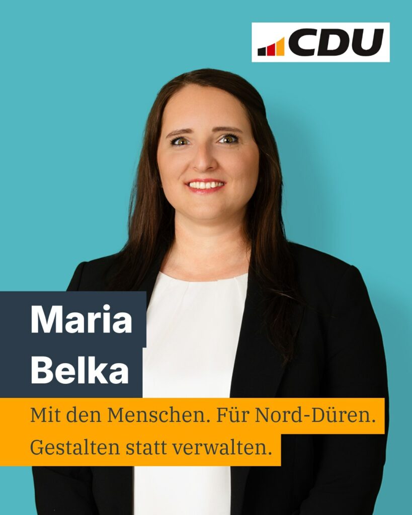 In Düren-Nord kandidieren für die CDU die Politologin Maria Belka aus Düren sowi...