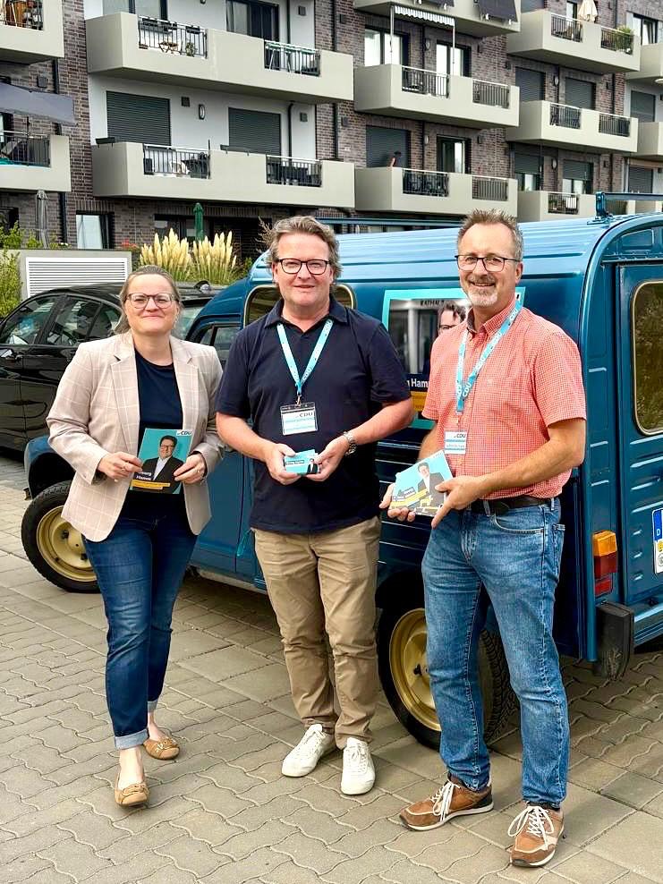 Unermüdlich unterwegs – diesmal im Dürener Stadtteil Grüngürtel mit Stadtratskan...
