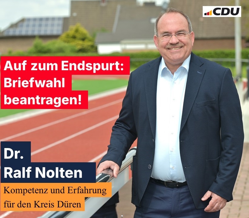 Am 28. September wird in der Stichwahl entschieden, wer Landrat des Kreises Düre...