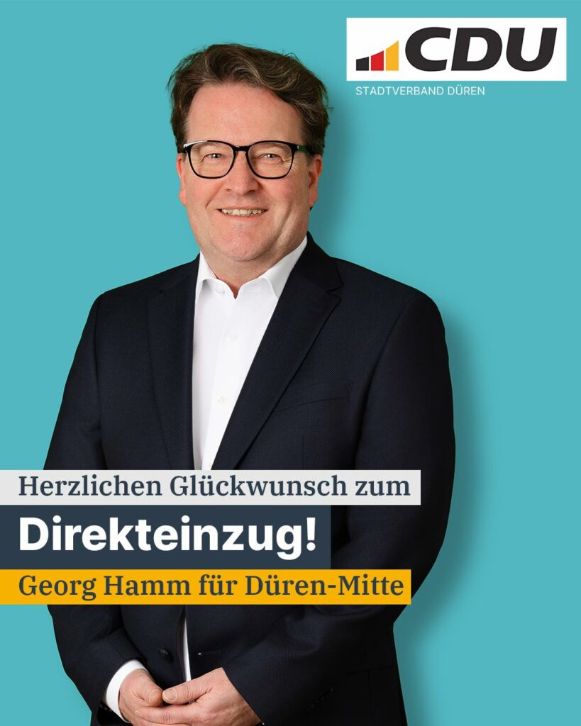 Die Bürgerinnen und Bürger in Düren-Mitte haben gewählt: Wir gratulieren Georg H...