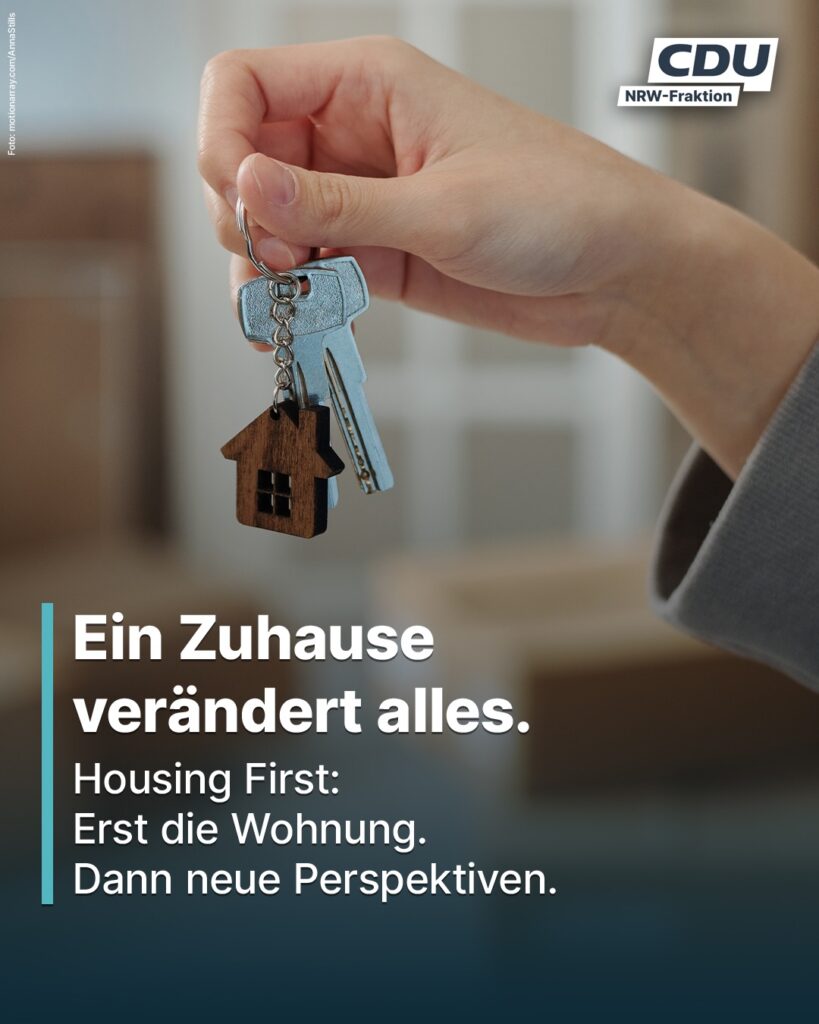 In Nordrhein-Westfalen leben noch immer zu viele Menschen ohne festen Wohnraum –...