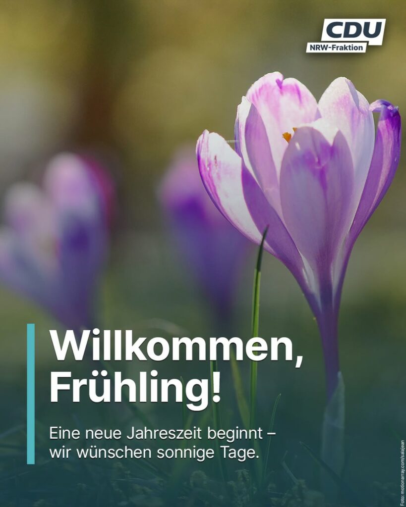 Der meteorologische Frühling in Nordrhein-Westfalen beginnt mit strahlendem Sonn...