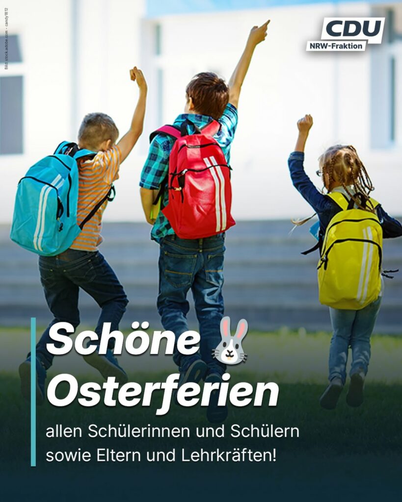 Die Osterferien stehen vor der Tür.
Ob unterwegs oder zuhause: Wir wünschen all...